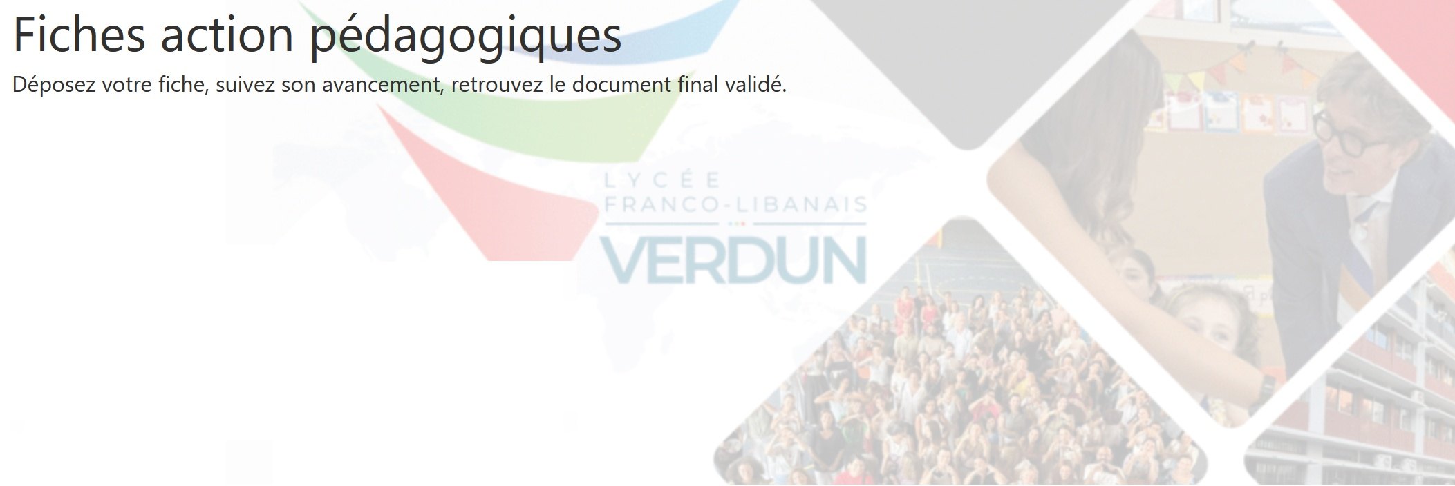 Fiches action pédagogiques — Lycée Franco-Libanais Verdun